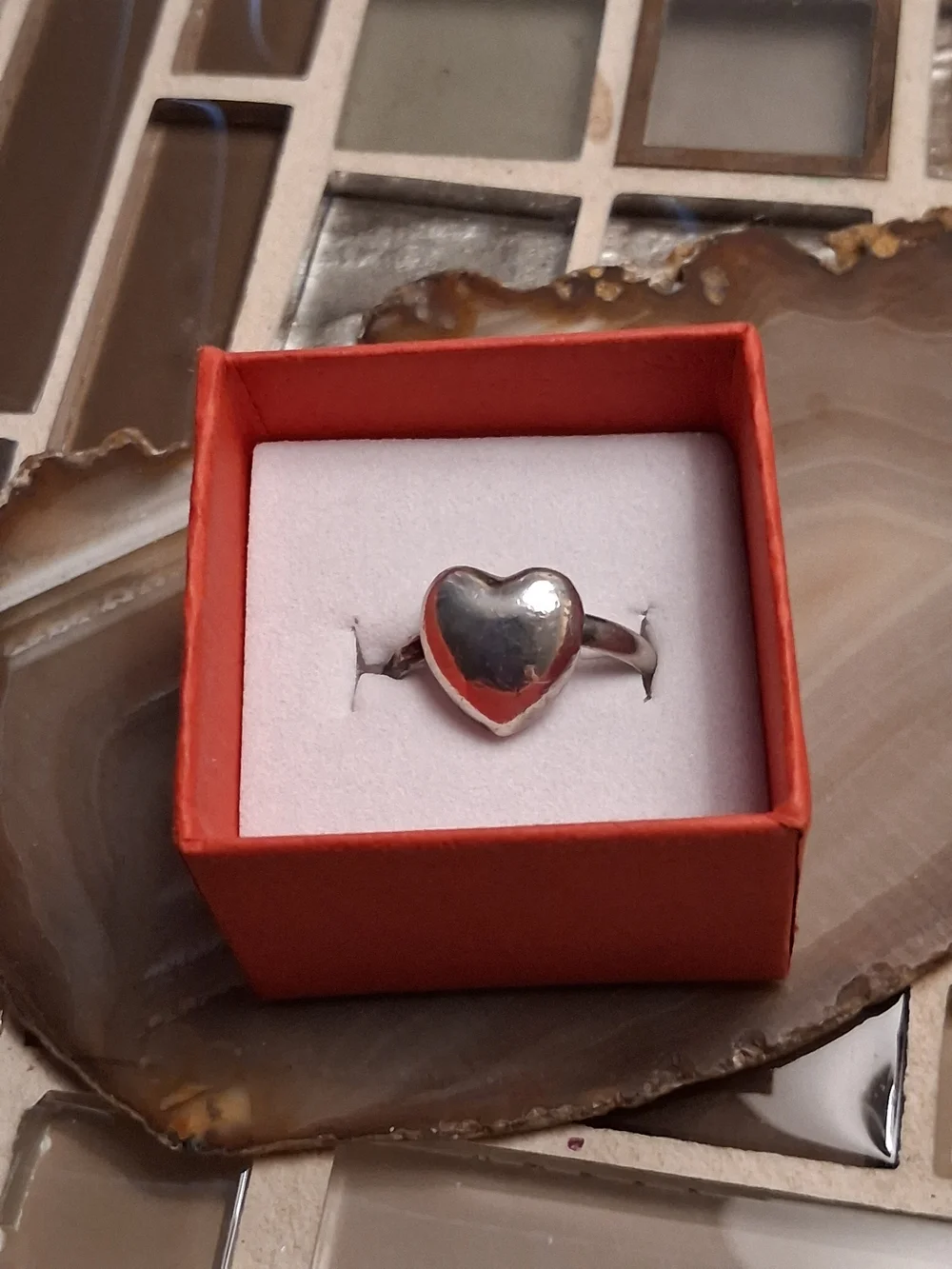 Polished Heart Sterling Ring in Silver - Women's Heart Jewelry